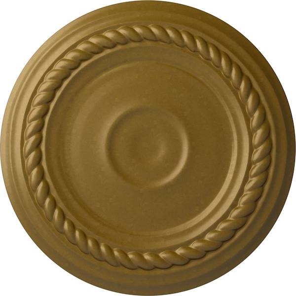 Ekena Millwork Small Alexandria Ceiling Medallion (Fits Canopies up to 4 5/8"), Hand-Painted Gold, 7 7/8"OD x 3/4"P CM07ALGLS - main